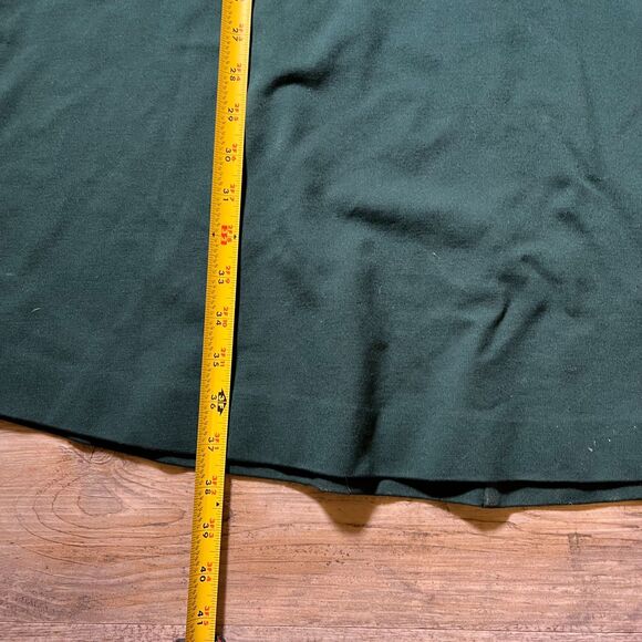 Cynthia Rowley Vintage Dress XS 0 V Neck Green Leather Cap Sleeve - Picture 6 of 7